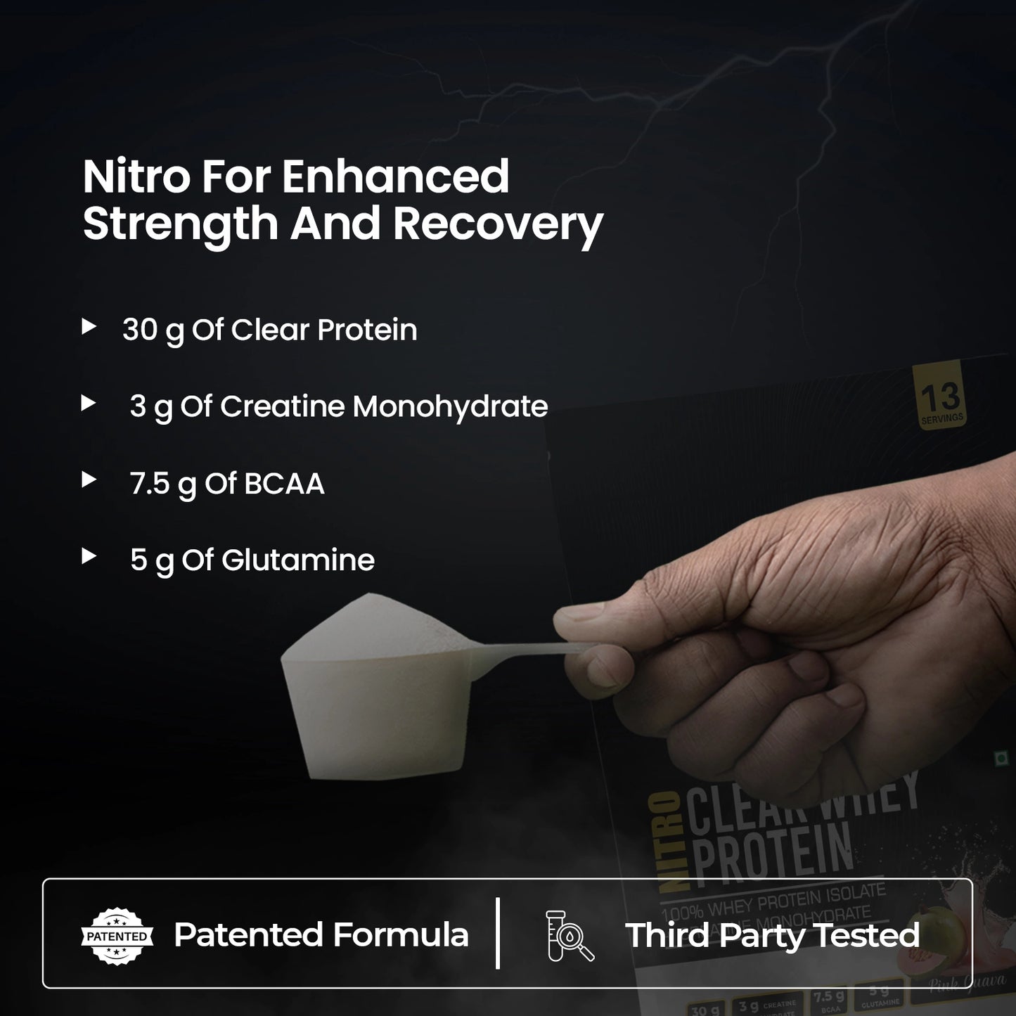 Nitro Clear Whey Protein, Pink Guava 13 Servings