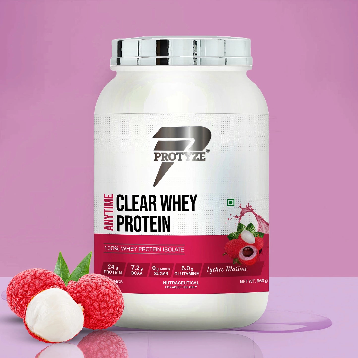 Anytime Clear Whey Protein, Lychee Martini (30 Servings)