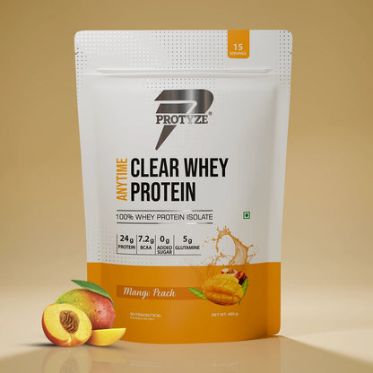 Anytime Clear Whey Protein, Mango Peach 15 Servings