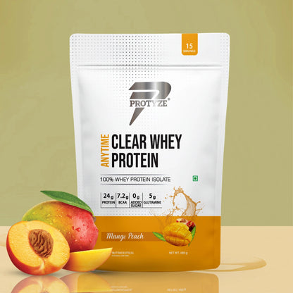 Anytime Clear Whey Protein, Mango Peach 15 Servings