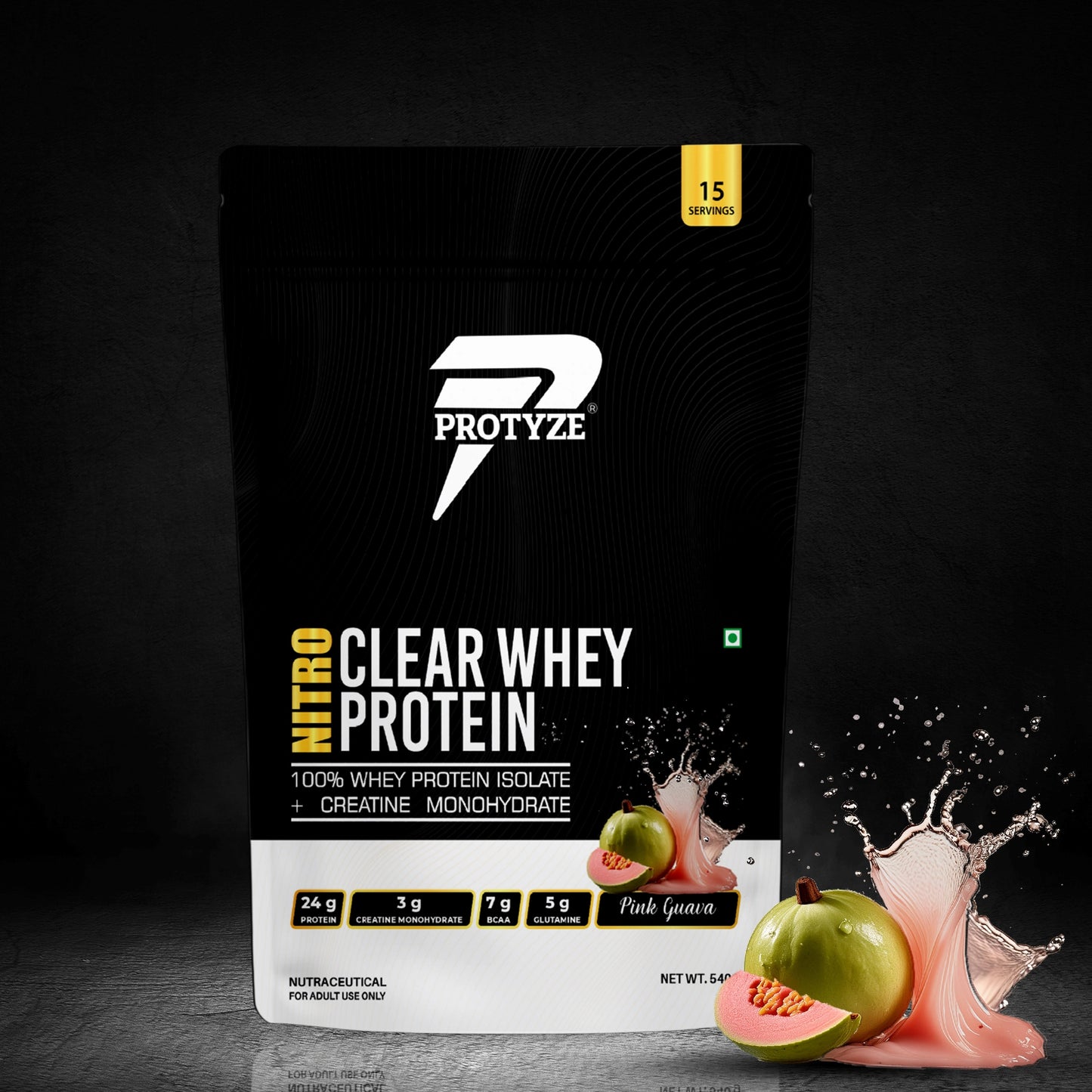 Nitro Clear Whey Protein, Pink Guava 15 Servings