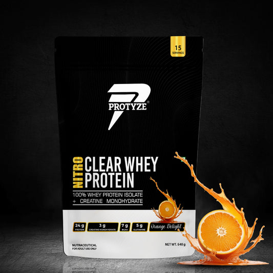 Protyze Nitro Clear Whey Isolate, Orange Delight 15 Servings