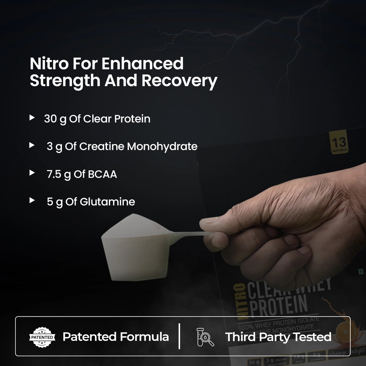 Nitro Clear Whey Protein, Orange Delight 13 Servings