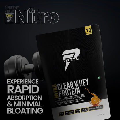 Nitro Clear Whey Protein, Orange Delight 13 Servings