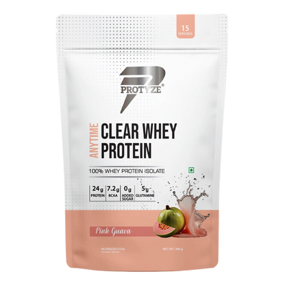 Protyze Anytime Clear Whey Isolate, Pink guava (15 Servings)