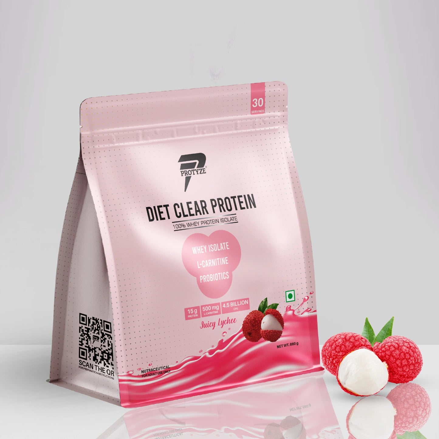 Diet Clear Protein, Juicy Lychee (30 Serving Pouch)