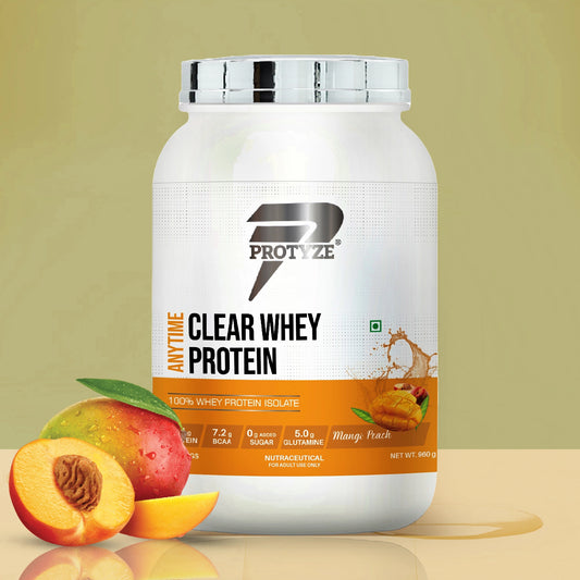 Protyze Anytime Clear Whey Isolate, Mango Peach (30 Servings)