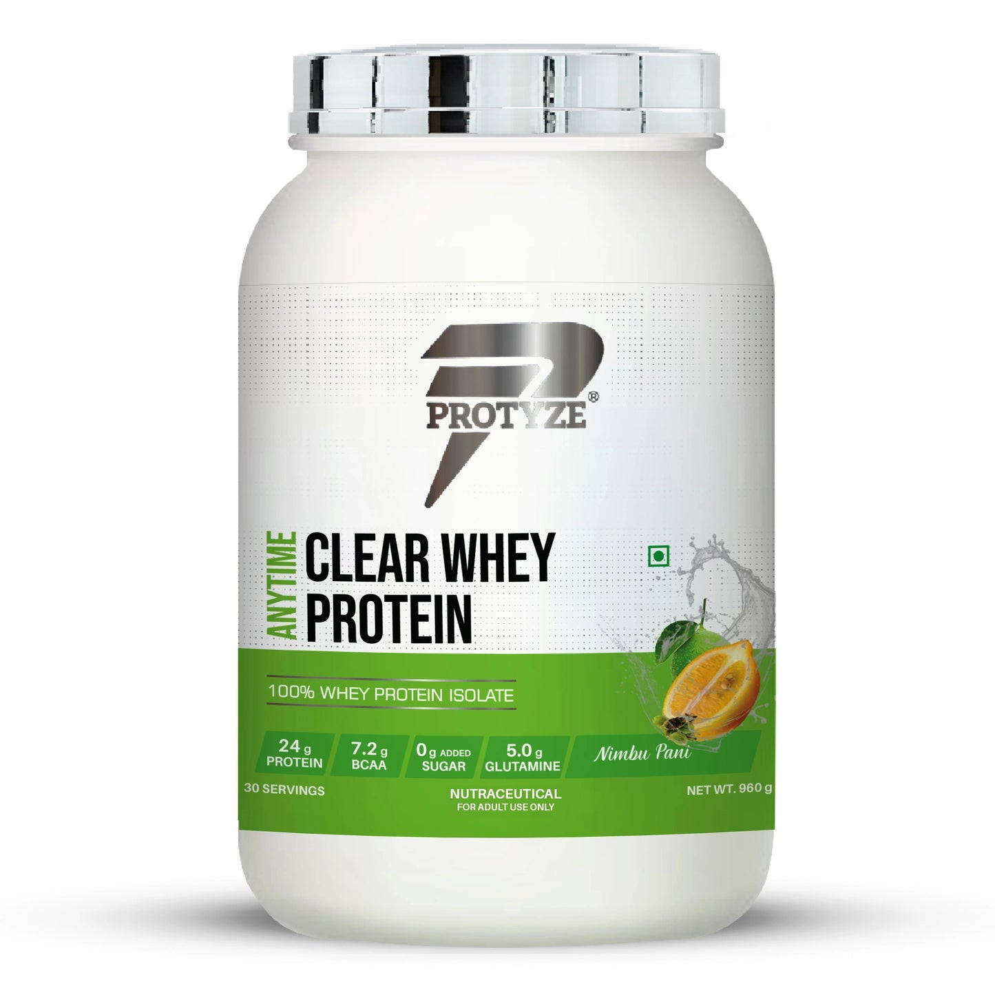 Protyze Anytime Clear Whey Isolate, Nimbu Pani (30 Servings)